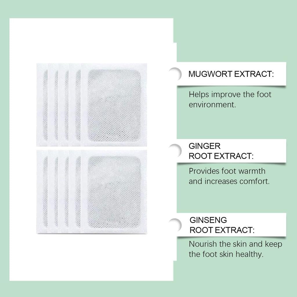 Foot Pads, 100% Natural & Organic, Absorbs Toxins & Impurities, Enhances Sleep Quality