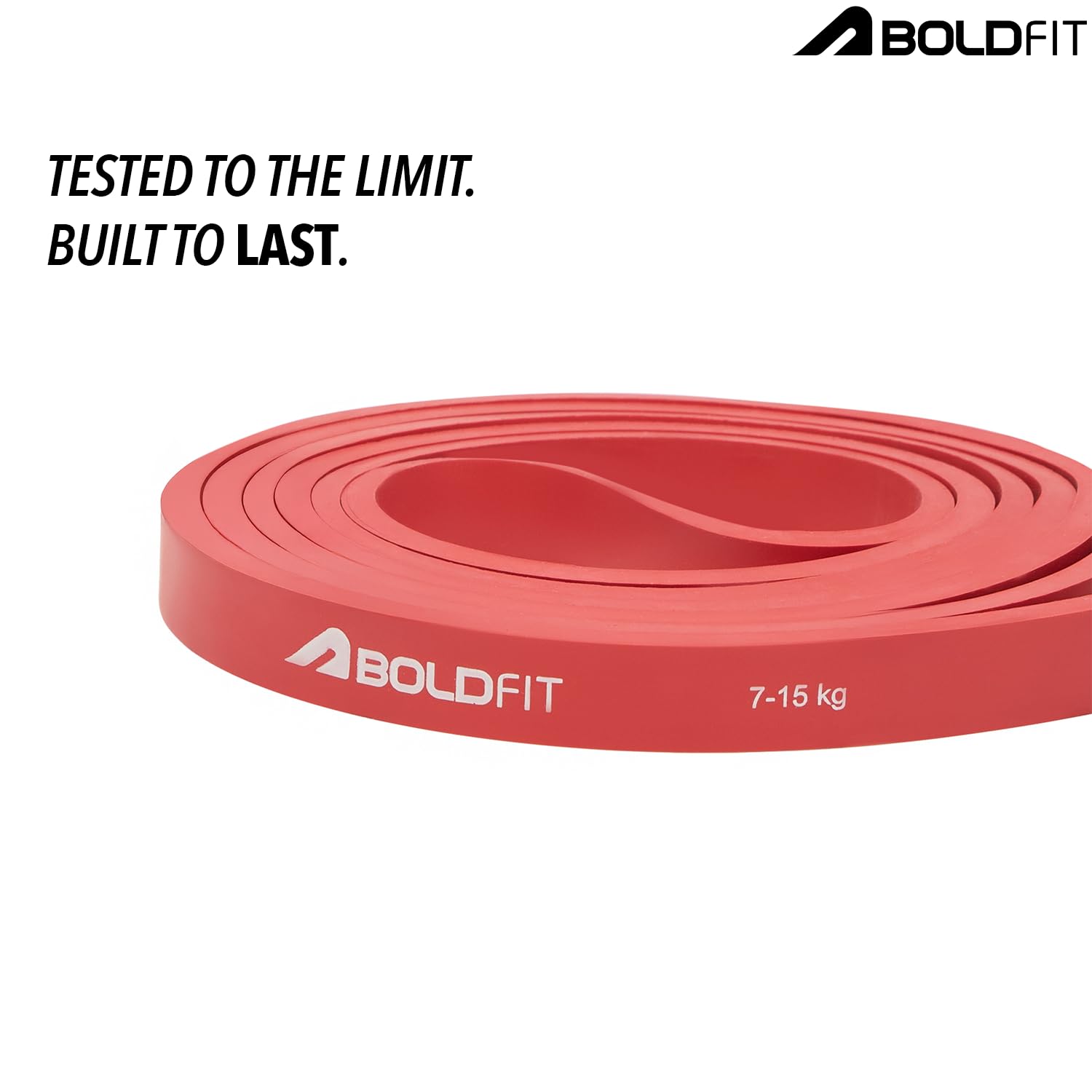Boldfit Heavy Resistance Band for Workout Set Exercise & Stretching Pull Up Bands for Home Exercise for Gym Men & Women Loop Bands Toning Bands Resistance Band Yellow (3-7 Kg)