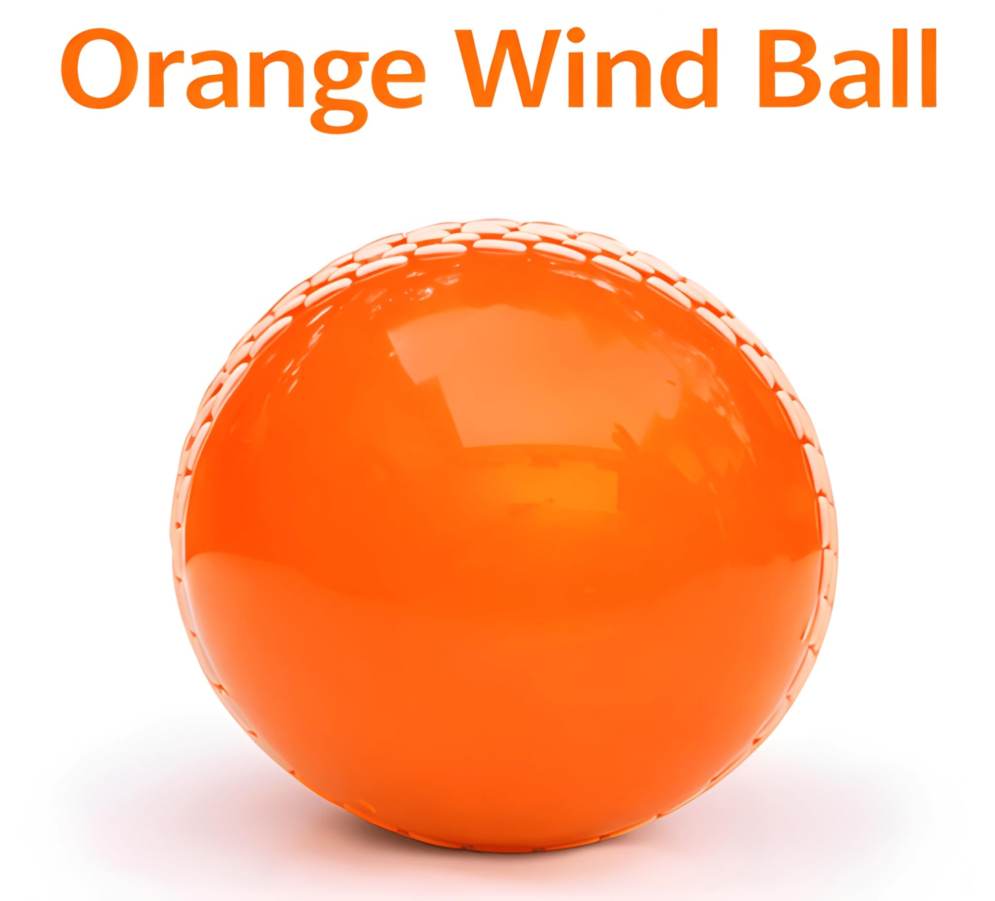 SNAPLIX Synthetic Rubber T-20 Plus Practice Cricket Ball/Wind Balls (125-130 GMS) for - Indoor & Outdoor Street & Beach Cricket (Orange)