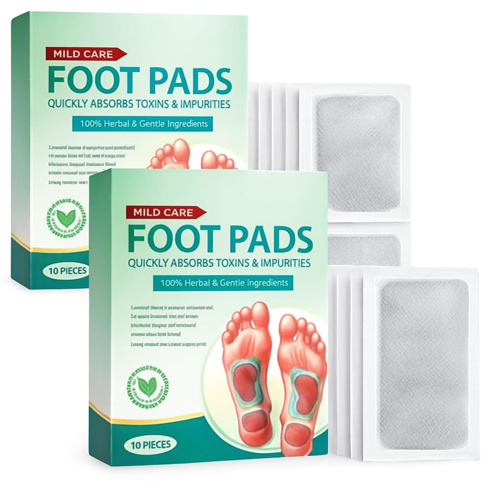 Foot Pads, 100% Natural & Organic, Absorbs Toxins & Impurities, Enhances Sleep Quality
