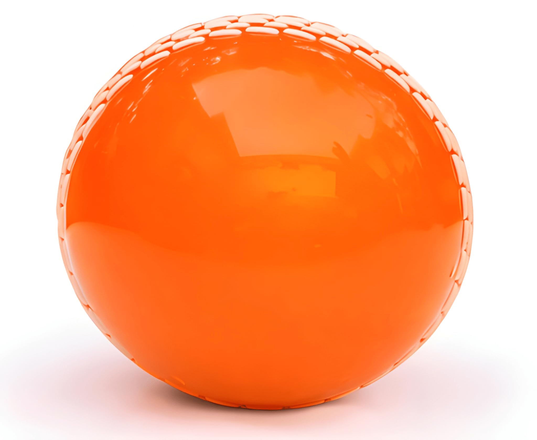 SNAPLIX Synthetic Rubber T-20 Plus Practice Cricket Ball/Wind Balls (125-130 GMS) for - Indoor & Outdoor Street & Beach Cricket (Orange)