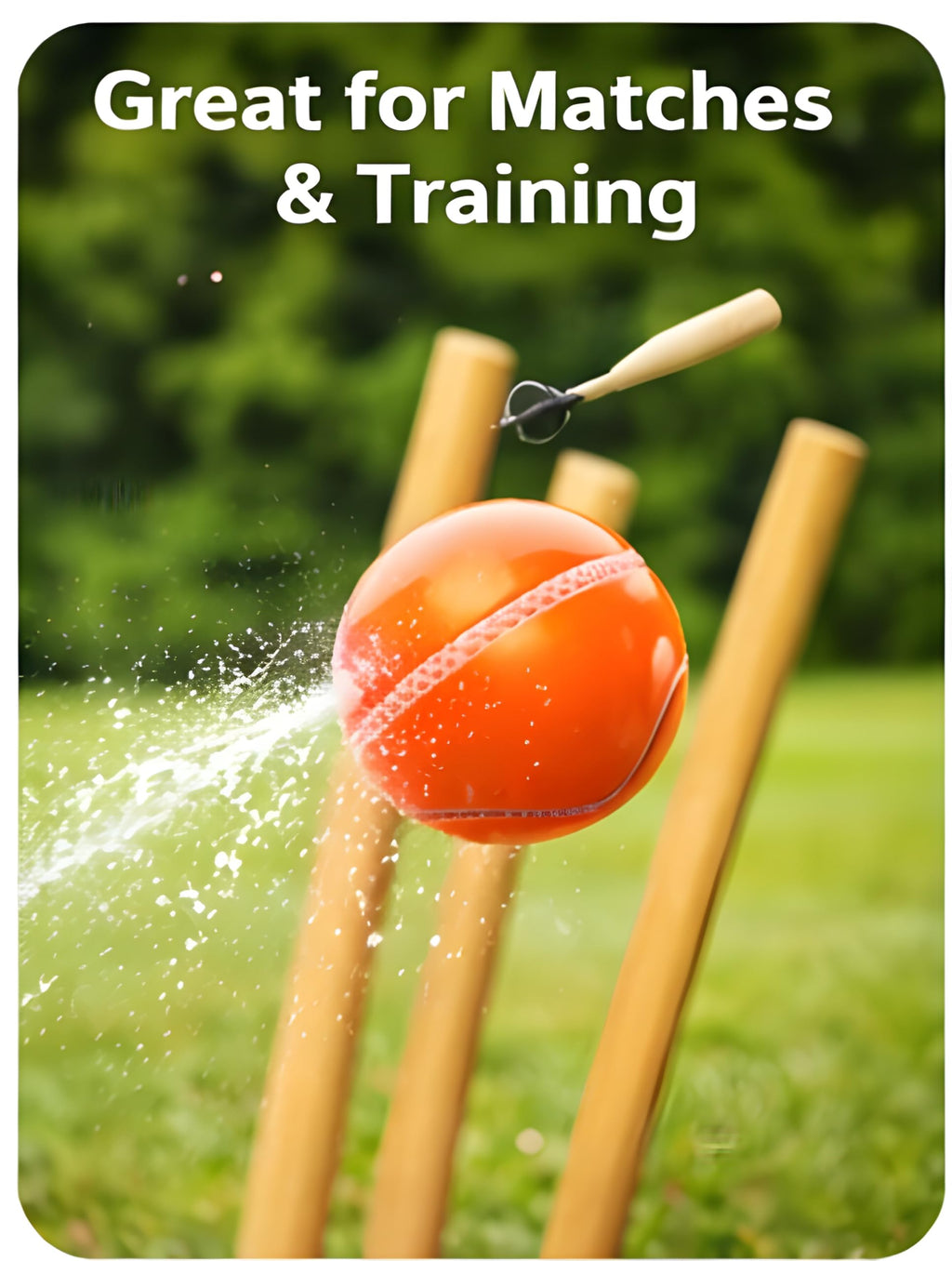 SNAPLIX Synthetic Rubber T-20 Plus Practice Cricket Ball/Wind Balls (125-130 GMS) for - Indoor & Outdoor Street & Beach Cricket (Orange)